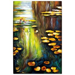  Obraz olejny ręcznie malowany Claude Monet Nenufary 120x180cm