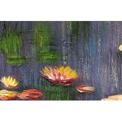  Obraz olejny ręcznie malowany Claude Monet Lilie wodne 50x70cm