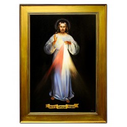  Obraz olejny ręcznie malowany religijny 106x146cm