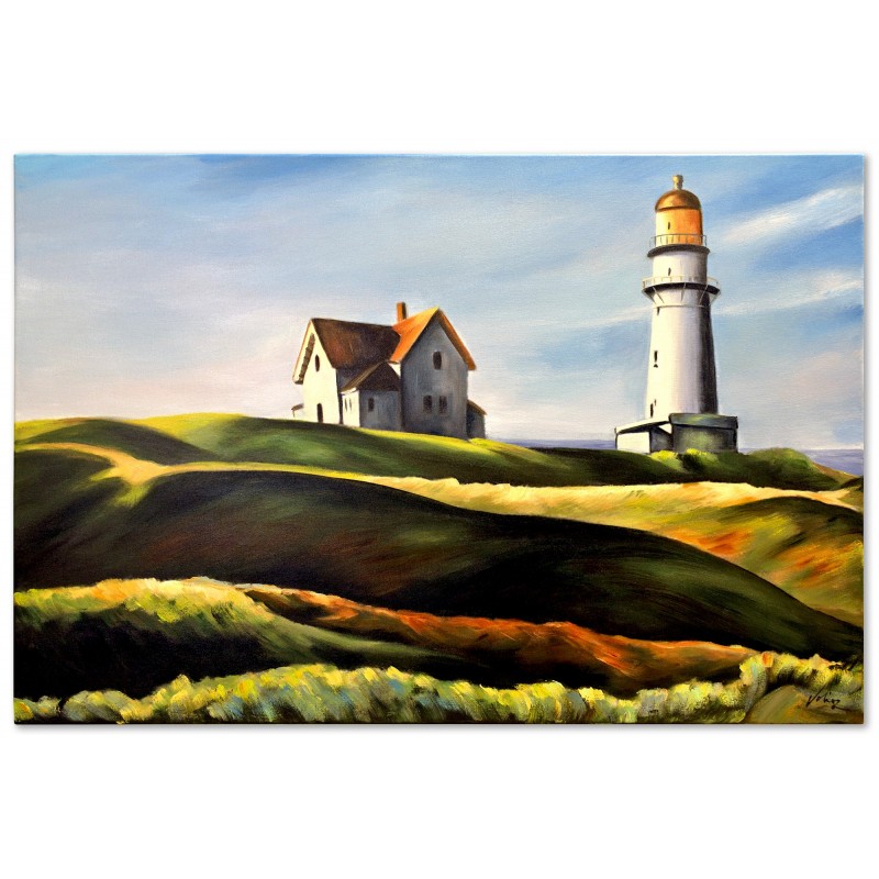  Obraz malowany Edward Hopper Lighthouse Hill 80x120cm