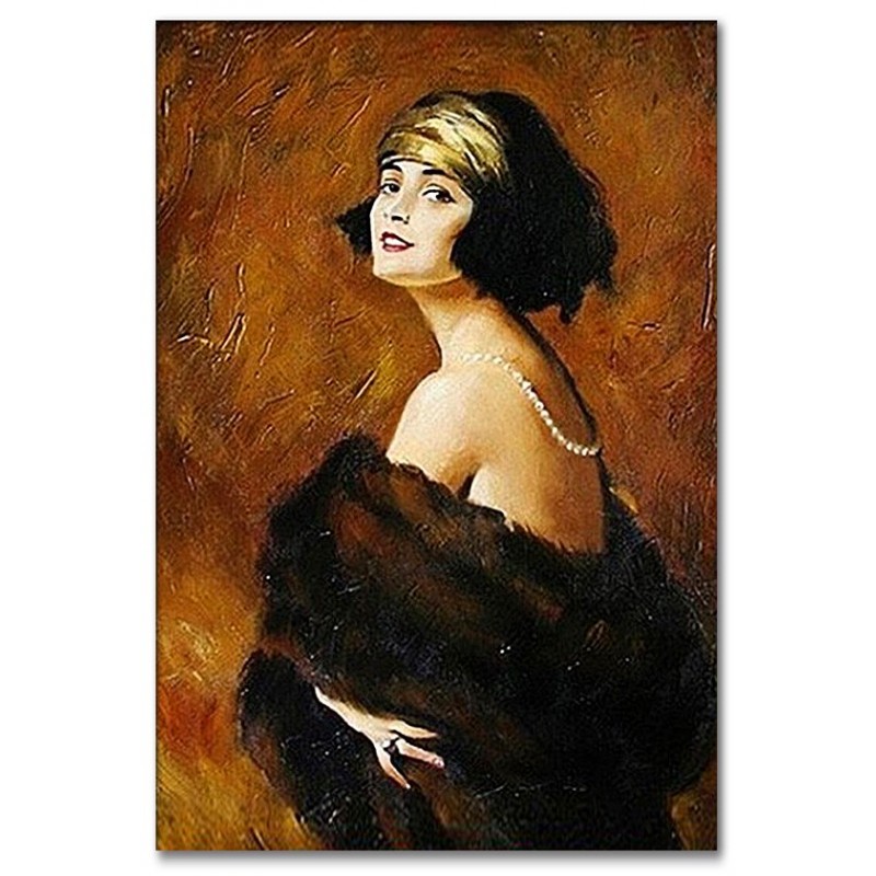  Obraz malowany Tadeusz Styka Pola Negri 60x90cm