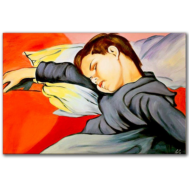 Obraz malowany Stanisław Wyspiański Śpiący Mietek 60x90cm