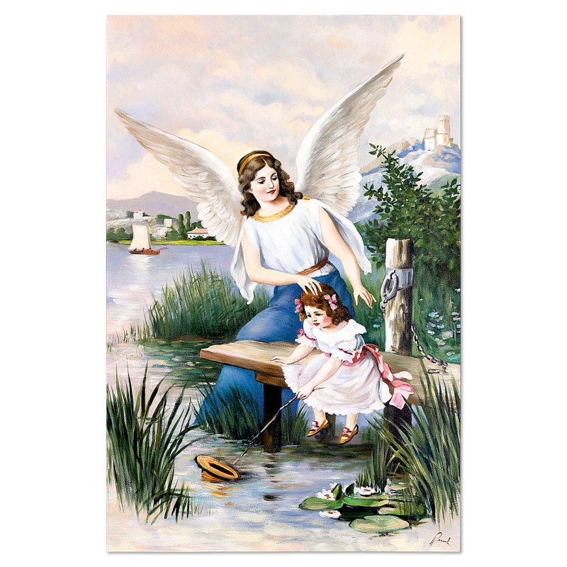  Obraz malowany Anioł Stróż 60x90cm
