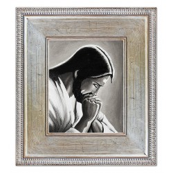  Obraz olejny ręcznie malowany z Jezusem Chrystusem podczas modlitwy obraz w ramie 72x82 cm