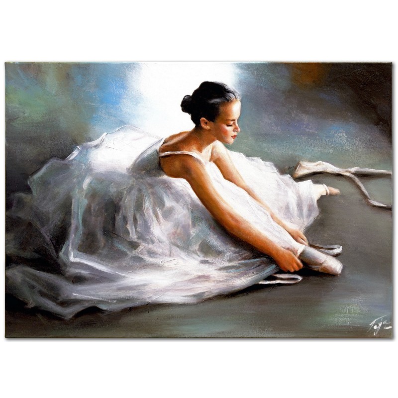  Obraz olejny ręcznie malowany Baletnica 110x150cm