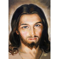  Obraz olejny ręcznie malowany Jezus Chrystus 80x120cm