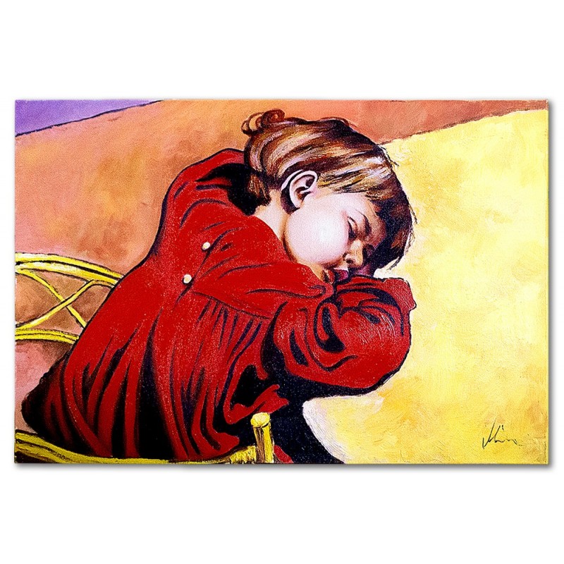  Obraz malowany Stanisław Wyspiański Śpiący Staś 60x90cm