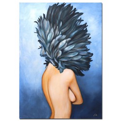  Obraz olejny ręcznie malowany Kobieta 60x90cm