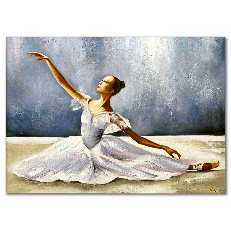  Obraz ręcznie malowany Baletnica 50x70cm