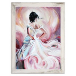  Obraz olejny ręcznie malowany Kobieta 64x84cm