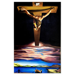  Obraz malowany Salvador Dali Chrystus Ukrzyżowany św. Jana od Krzyża 60x90cm