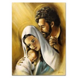  Obraz Świętej Rodziny na ślub 50x70 cm malowany na płótnie olejny
