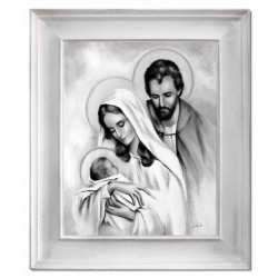  Obraz Świętej Rodziny na ślub 56x66 cm malowany na płótnie olejny