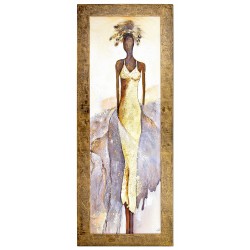 Obraz malowany Afrykanka 67x167cm