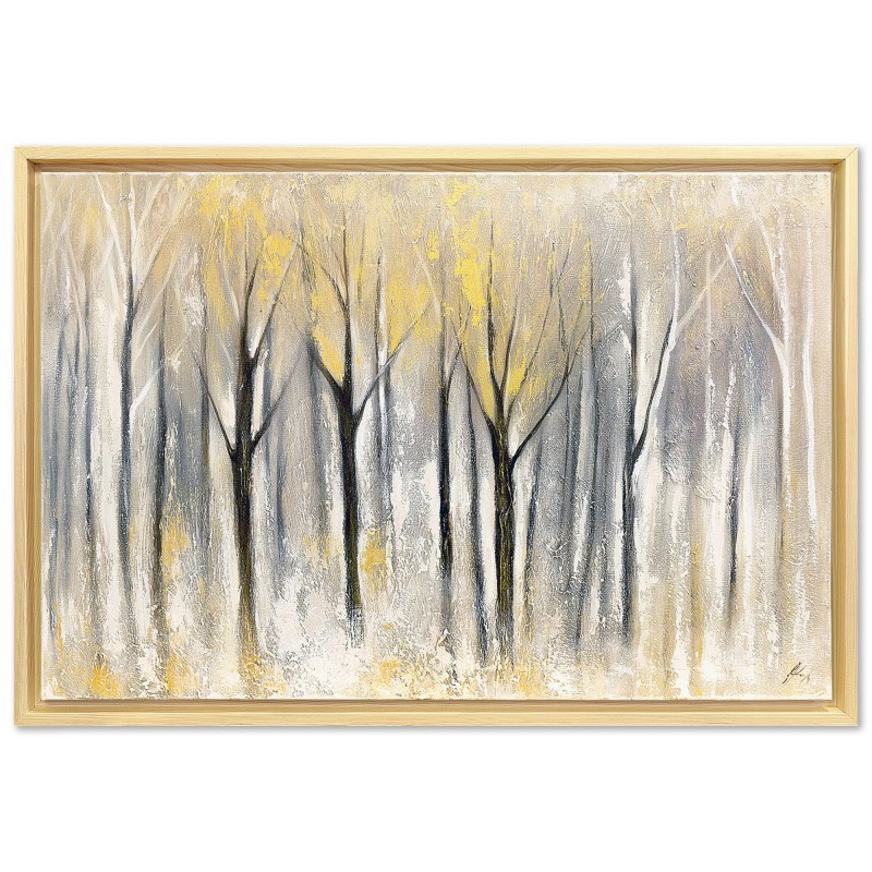  Obraz olejny ręcznie malowany Złoty Las 65x85cm