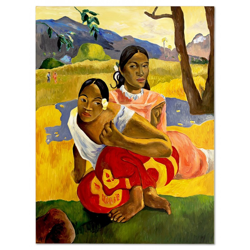  Obraz ręcznie malowany Paul Gauguin Kiedy bierzesz ślub 80x100cm