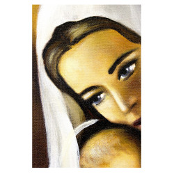  Obraz Świętej Rodziny na ślub 54x64 cm malowany na płótnie olejny