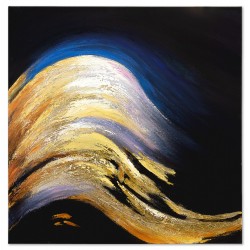  Obraz olejny ręcznie malowany 90x90cm Złota góra