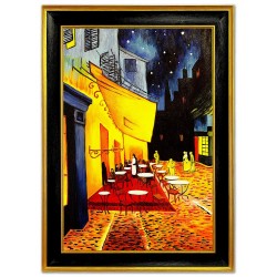  Obraz olejny ręcznie malowany Vincent van Gogh Nocna kawiarnia kopia 75x105cm