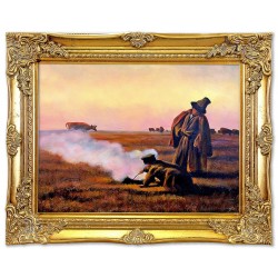 Obraz olejny ręcznie malowany na płótnie 47x37cm Józef Chełmoński Jesień kopia