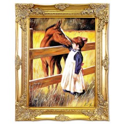 Obraz olejny ręcznie malowany Jim Daly Pierwsza miłość 37x47cm