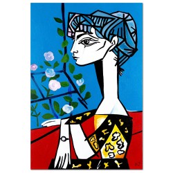  Obraz malowany Pablo Picasso Jacqueline kopia 80x120cm