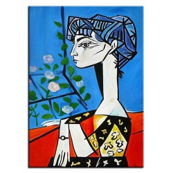  Obraz olejny ręcznie malowany na płótnie 50x70cm Pablo Picasso Jacqueline kopia