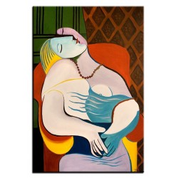  Obraz olejny ręcznie malowany na płótnie 60x90cm Pablo Picasso La Reve kopia