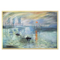  Obraz olejny ręcznie malowany Claude Monet Wschód słońca kopia