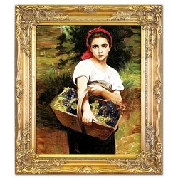 Obraz olejny ręcznie malowany 53x64cm William Adolphe Bouguereau Powrót z winobrania