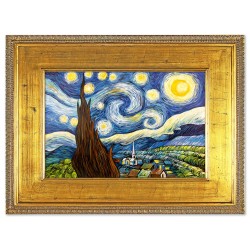 Obraz olejny ręcznie malowany Vincent van Gogh Gwiaździsta noc kopia 92x122cm