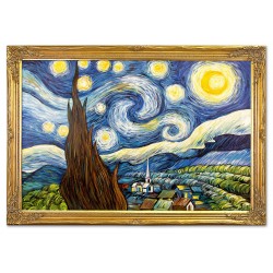Obraz malowany Vincenta van Gogha Gwiaździsta noc 94x134cm