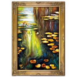 Obraz olejny ręcznie malowany Claude Monet Nenufary kopia