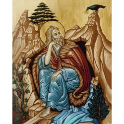 Obraz ręcznie malowany Prorok Eliasz 40x50cm
