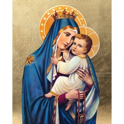 Obraz ręcznie malowany Maryja z góry Karmel