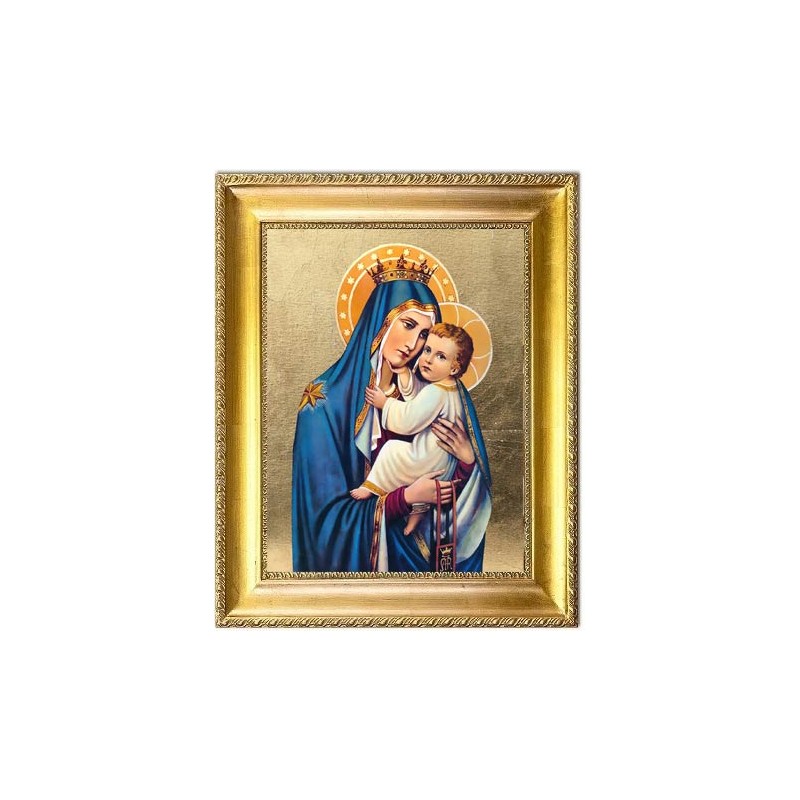 Obraz ręcznie malowany Maryja z góry Karmel