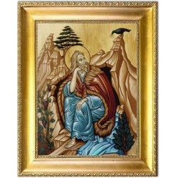  Obraz ręcznie malowany Prorok Eliasz 54x64cm