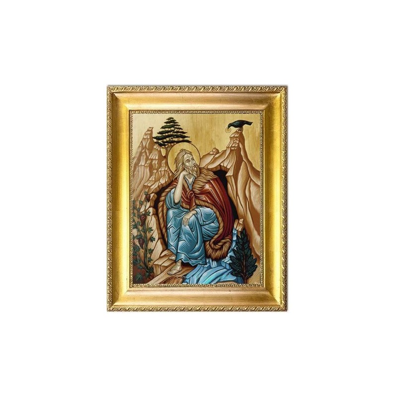  Obraz ręcznie malowany Prorok Eliasz 54x64cm
