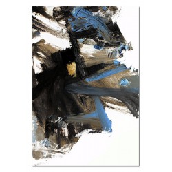  Obraz olejny ręcznie malowany 60x90cm Ekspresja niebieski