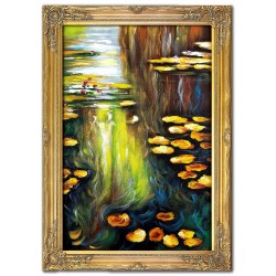 Obraz olejny ręcznie malowany Claude Monet Nenufary kopia