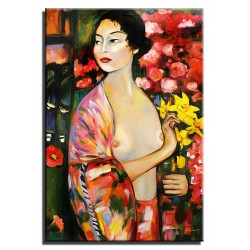  Obraz olejny ręcznie malowany 60x90cm Gustav Klimt Tancerka