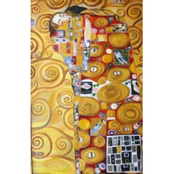  Obraz olejny ręcznie malowany Gustav Klimt Spełnienie kopia 60x90cm