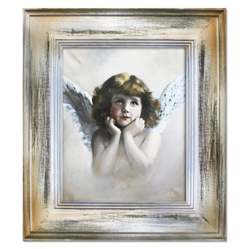  Obraz z Aniołkiem 66x76 cm obraz malowany na płótnie w ramie