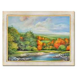  Obraz olejny ręcznie malowany Pejzaż 63x84cm