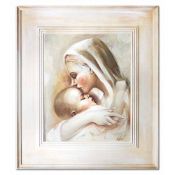  Obraz Matki Boskiej z Dzieciątkiem 66x76 cm obraz olejny na płótnie obraz w ramie