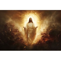  Obraz na płótnie 60x80 cm Jezus Chrystus Zstąpienie do piekieł