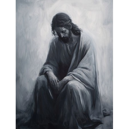  Obraz na płótnie 40x60 cm Jezus Chrystus podczas modlitwy