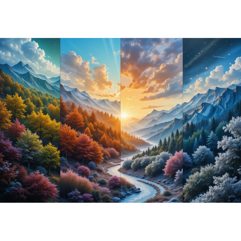  Obraz na płótnie 60x80 cm Krajobraz las