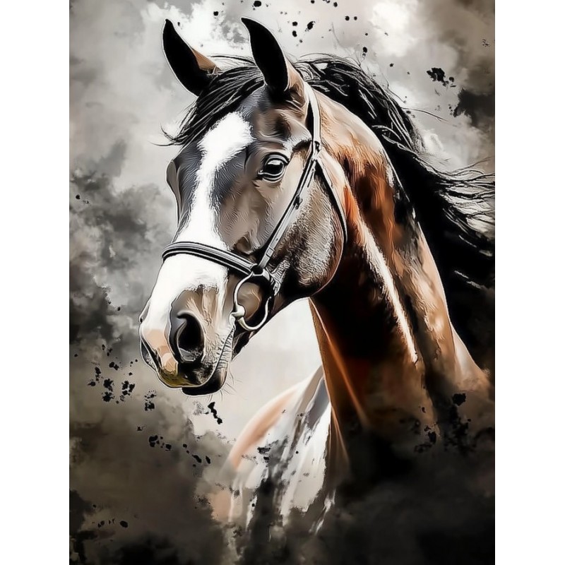  Obraz na płótnie 40x60 cm Gniady koń