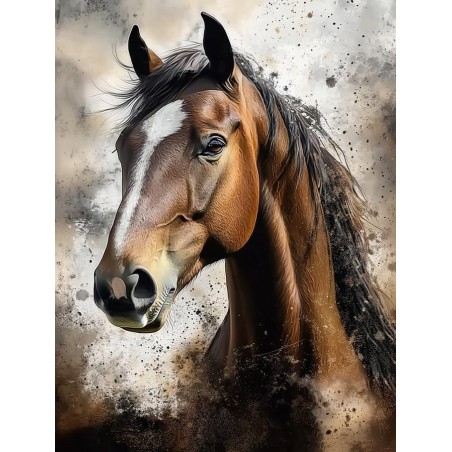 Obraz na płótnie 40x60 cm Gniady koń